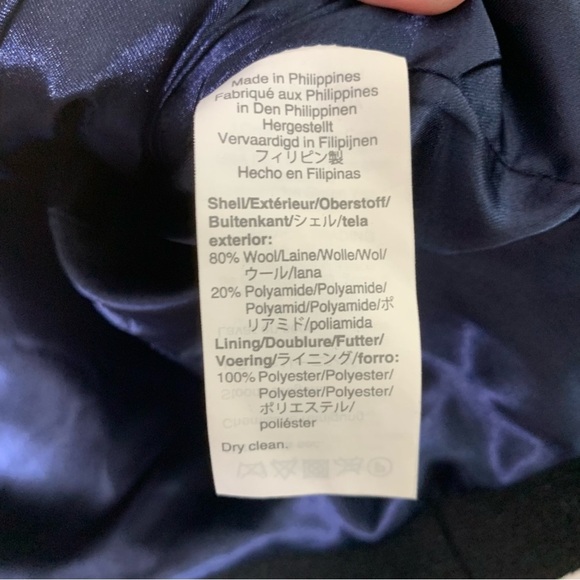 J.Crew Womens a black Cocoon Coat in Italian stadium cloth full zip 00 - Picture 9 of 10